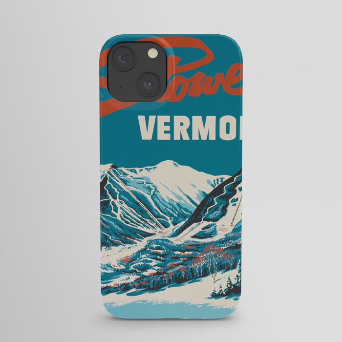 Stowe, Vermont Vintage Ski Poster iPhone Case