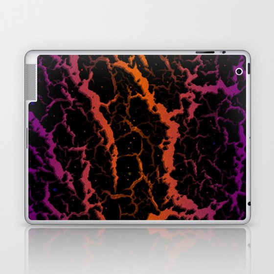 Cracked Space Lava - Purple/Orange Laptop & iPad Skin