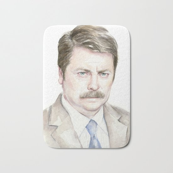Swanson Watercolor Ron Bath Mat