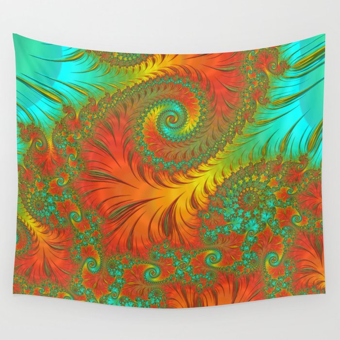 Mediterranean Muse - Fractal Art Wall Tapestry