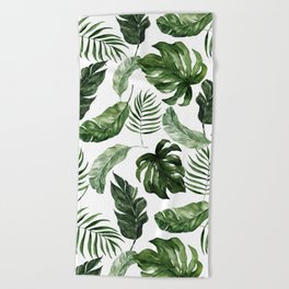 Tropical Leaf Beach Towel