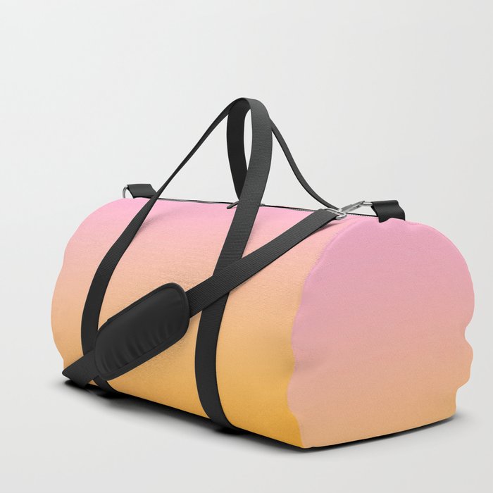 Sunrise Love - Pink & Pumpkin orange glow Duffle Bag