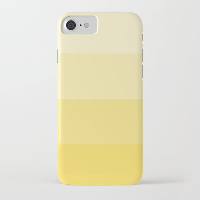 four shades of yellow iphone case