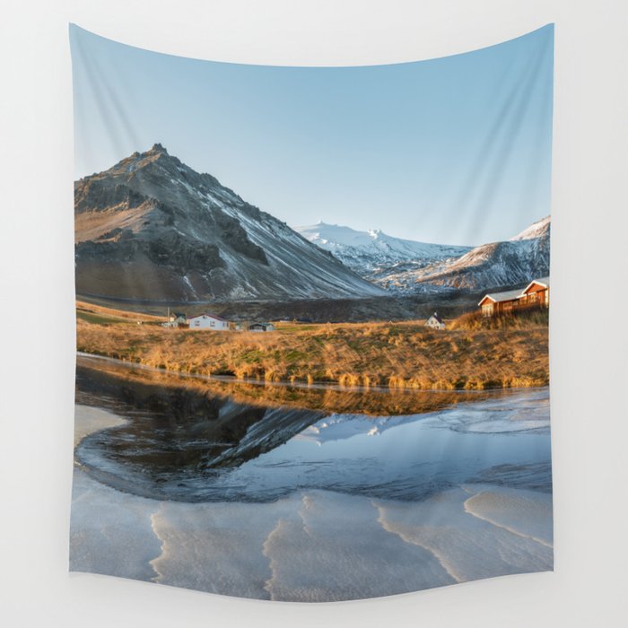 Winter in Iceland Wall Tapestry