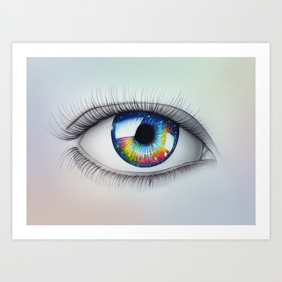 "Universe in your Eyes" Art Print