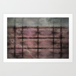 This Old Wall (Rose) Art Print