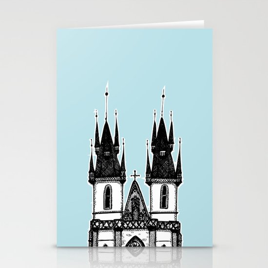 Tyn Church - Prague Stationery Cards