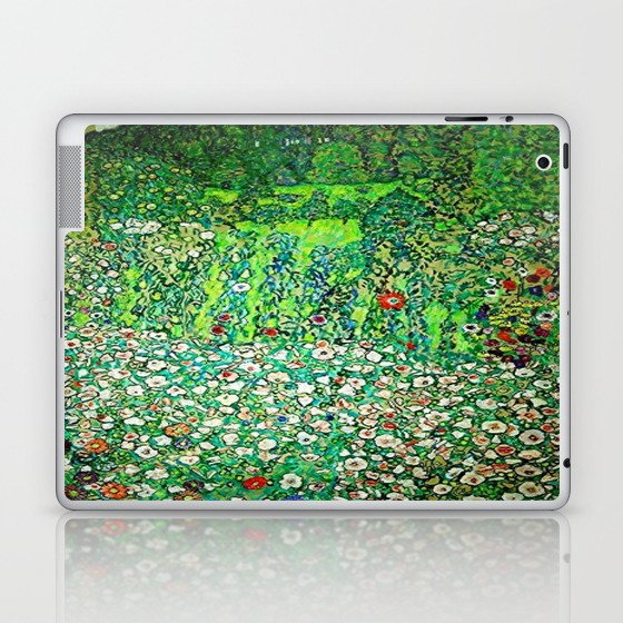 Gustav Klimt Park Landscape with Mountain Top Laptop & iPad Skin