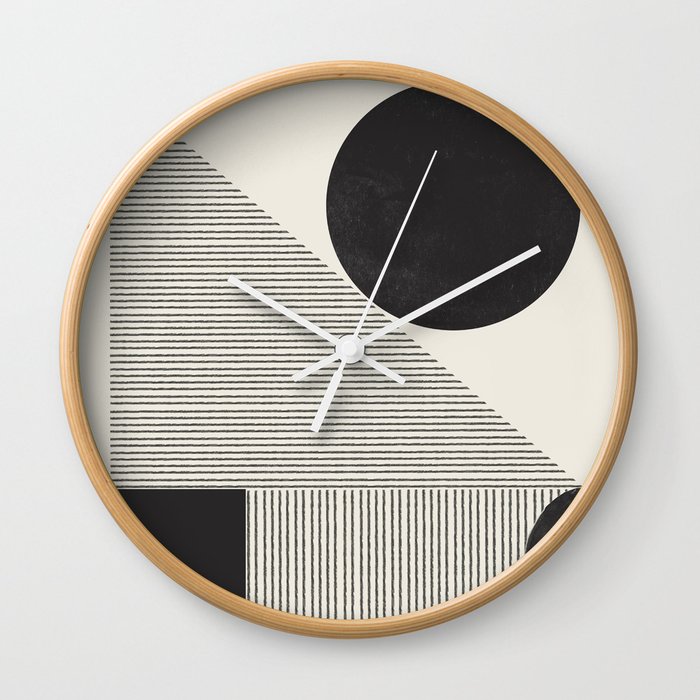 GEO Paper Composition Wall Clock