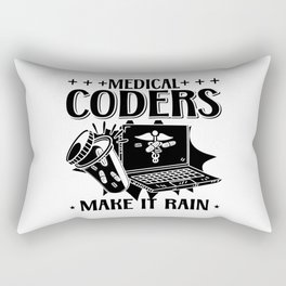 Medical Coders Make It Rain Coding Medical Coder Rectangular Pillow
