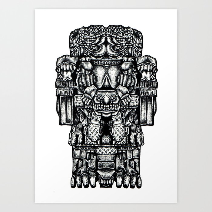 Coatlicue Art Print by Adam McDade | Society6