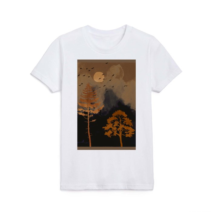 Night forest Kids T Shirt
