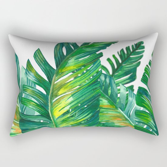 tropical green 2 Rectangular Pillow