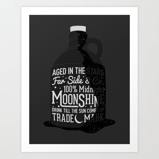 Midnight Moonshine Art Print