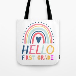 Hello First Grade Tote Bag