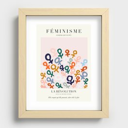 L'ART DU FÉMINISME — Feminist Art — Matisse Exhibition Poster Recessed Framed Print