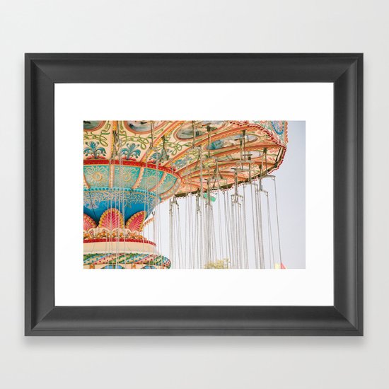 Swing ride Framed Art Print
