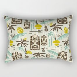 Island Tiki - Tan Rectangular Pillow