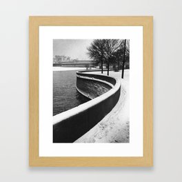 Neva's Snowy Curves, Leningrad 1985 Framed Art Print