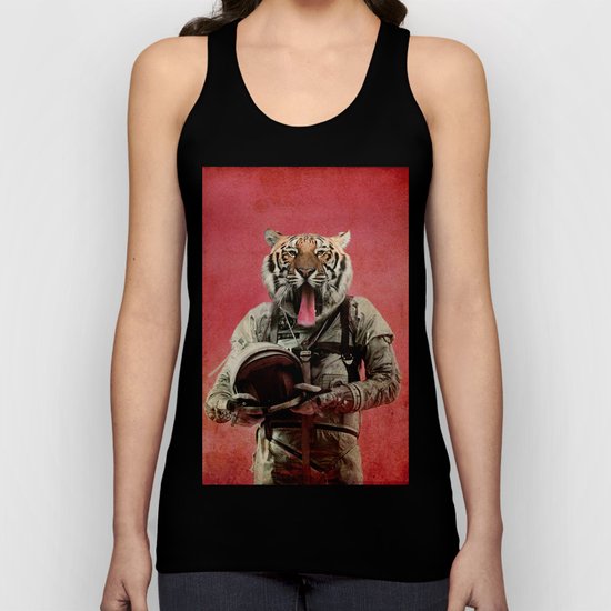 Space tiger Unisex Tank Top