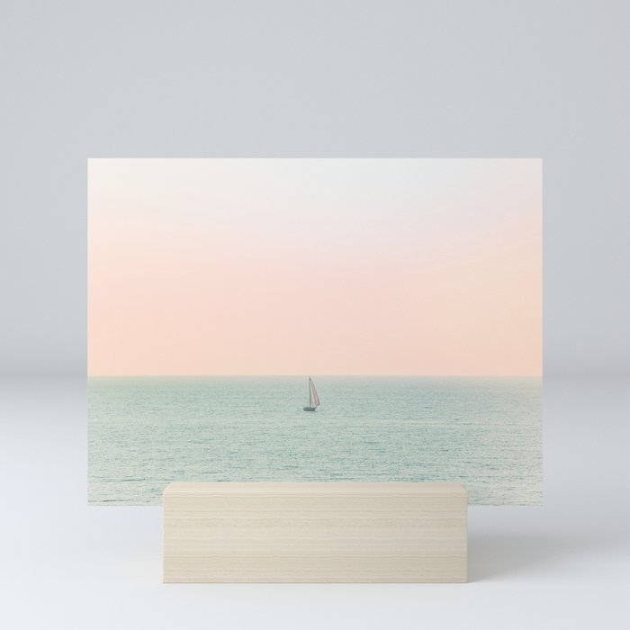 Sky Blush x Ocean Art Mini Art Print