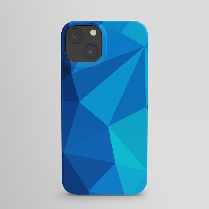 Geometric blue whale iPhone Case