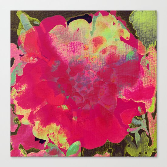 big abstract flower Canvas Print