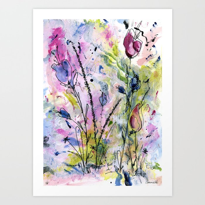 Topo Floral I Art Print