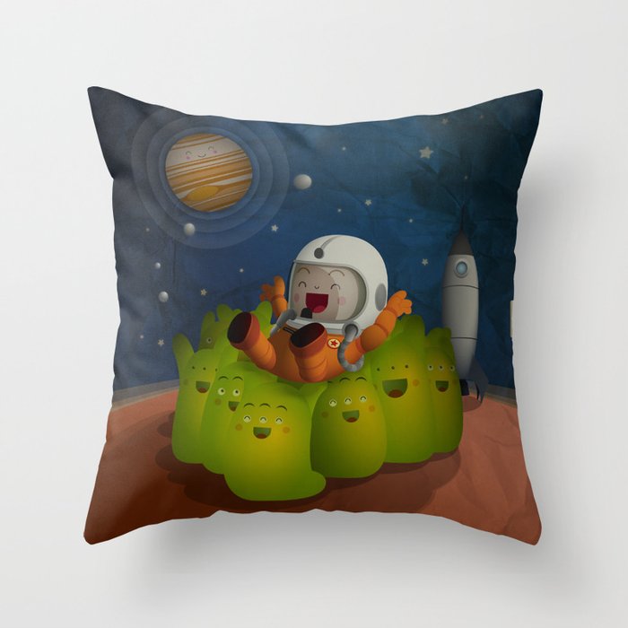 Welcome to mars! Throw Pillow