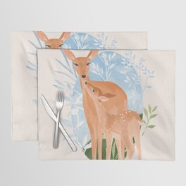 Mother Deer and Fawn (Sky) Placemat