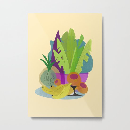 Tropical Breakfast Metal Print