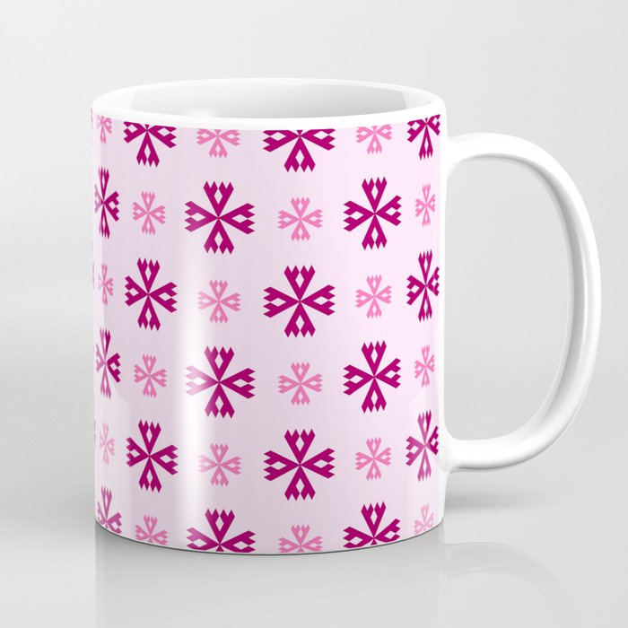 geometric flower 93 pink Coffee Mug