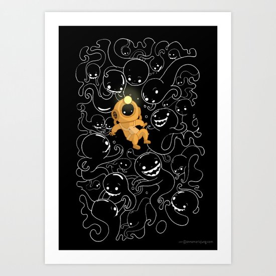 Lost Little Diver Art Print