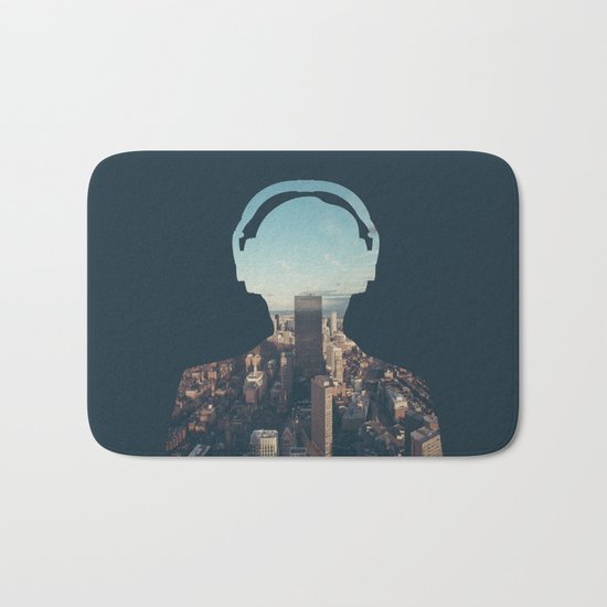 New York, New York Headset Bath Mat