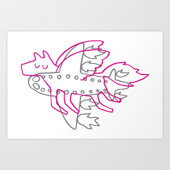 Aeroplane Art Print