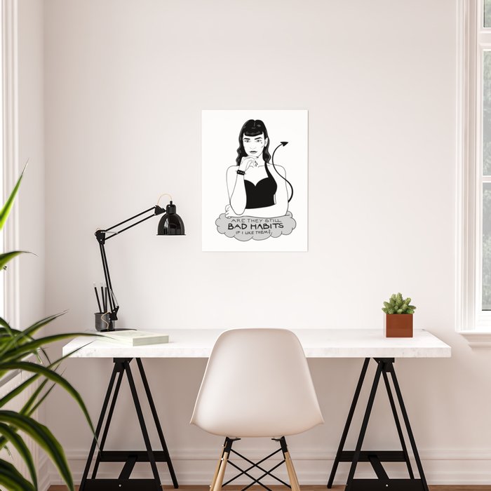 rockabilly pin up girl Poster by veroschindler Society6