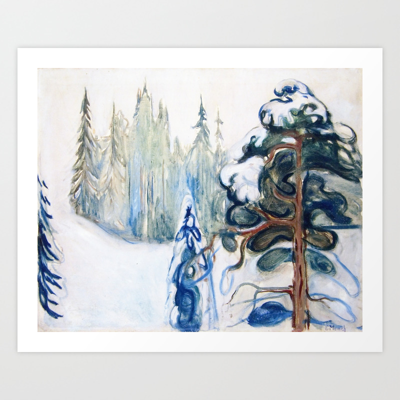 Edvard Munch Winter Landscape Elgersberg Art Print By Asarstudios Society6 Edvard Munch Winter Landscape Elgersberg Art Print By Asarstudios Society6