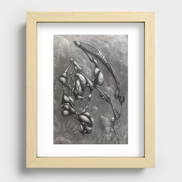 Form in space Recessed Framed Print