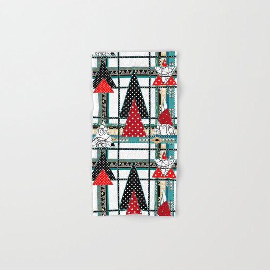 Art. Morning Fantasies . Patchwork Hand & Bath Towel