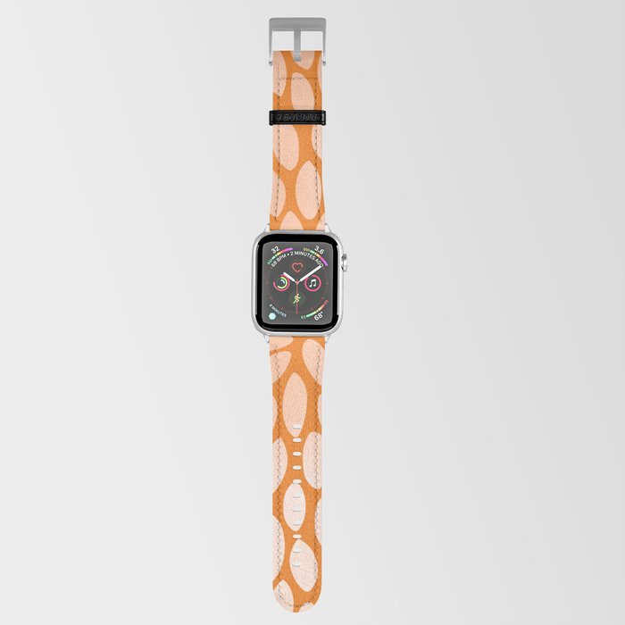 Floral Bloom in Orange Apple Watch Band