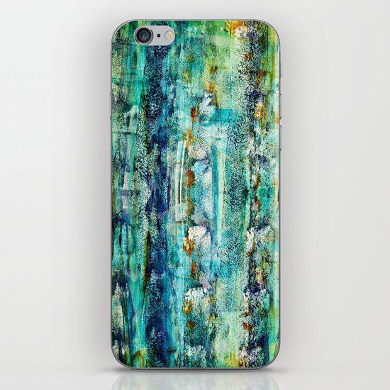 floating / blue iPhone & iPod Skin