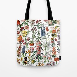Fleur, the classic Vintage Flowers Chart by Adolphe Millot Tote Bag