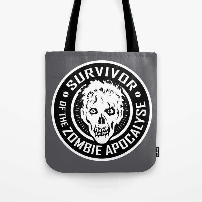 Survivor Of The Zombie Apocalypse Tote Bag By Rrtin