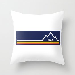 Pico Mountain Vermont Throw Pillow