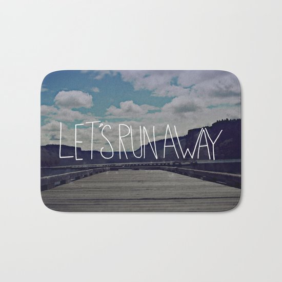 Let's Run Away: Detroit Lake, Oregon Bath Mat