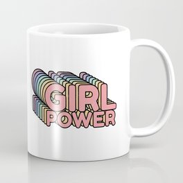 Girl Power grl pwr Retro Coffee Mug