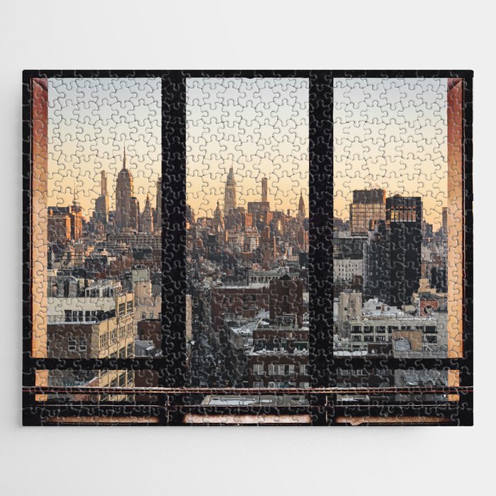 New York City Window VII Jigsaw Puzzle