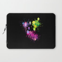 Finger Colors Kids Splashes Of Color Laptop Sleeve