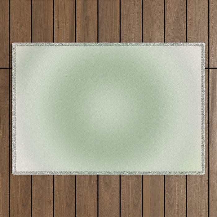 Aura Gradient In Sage Green Outdoor Rug by Daily Regina Designs Society6
