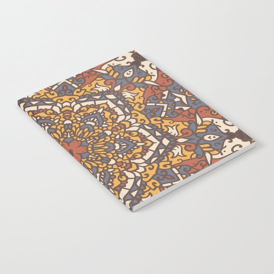 Vintage Mandala Flower Decoration 1 Notebook